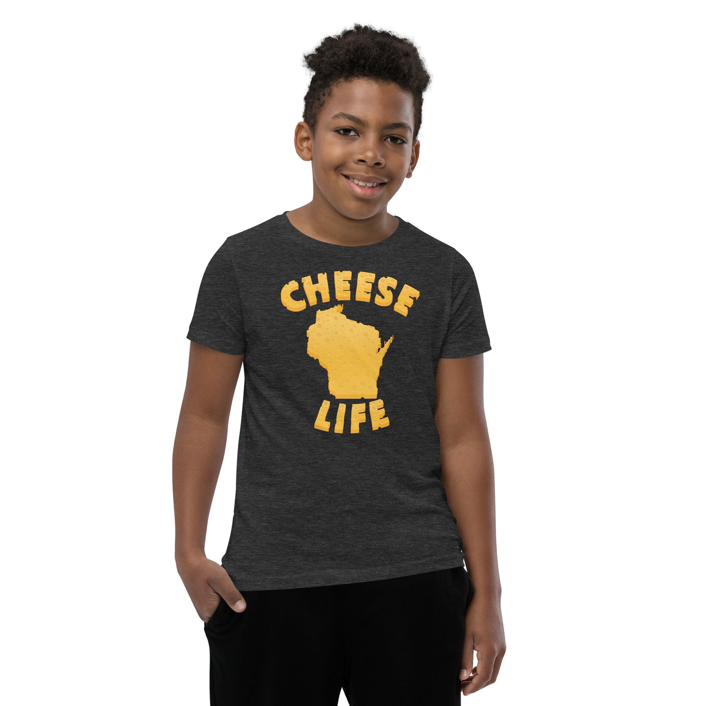 Boys Cheese Life Wisconsin Short Sleeve Tee