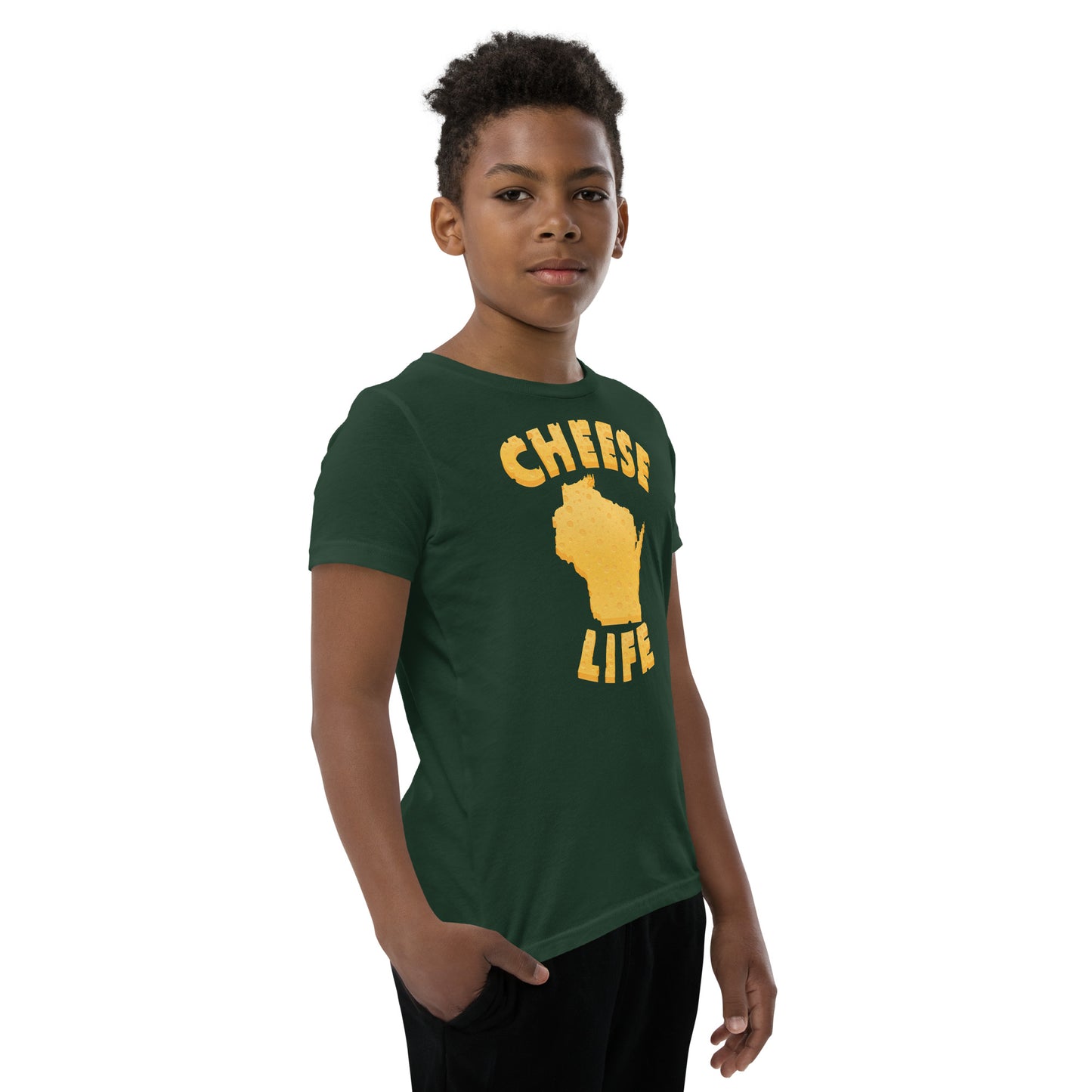 Boys Cheese Life Wisconsin Short Sleeve Tee