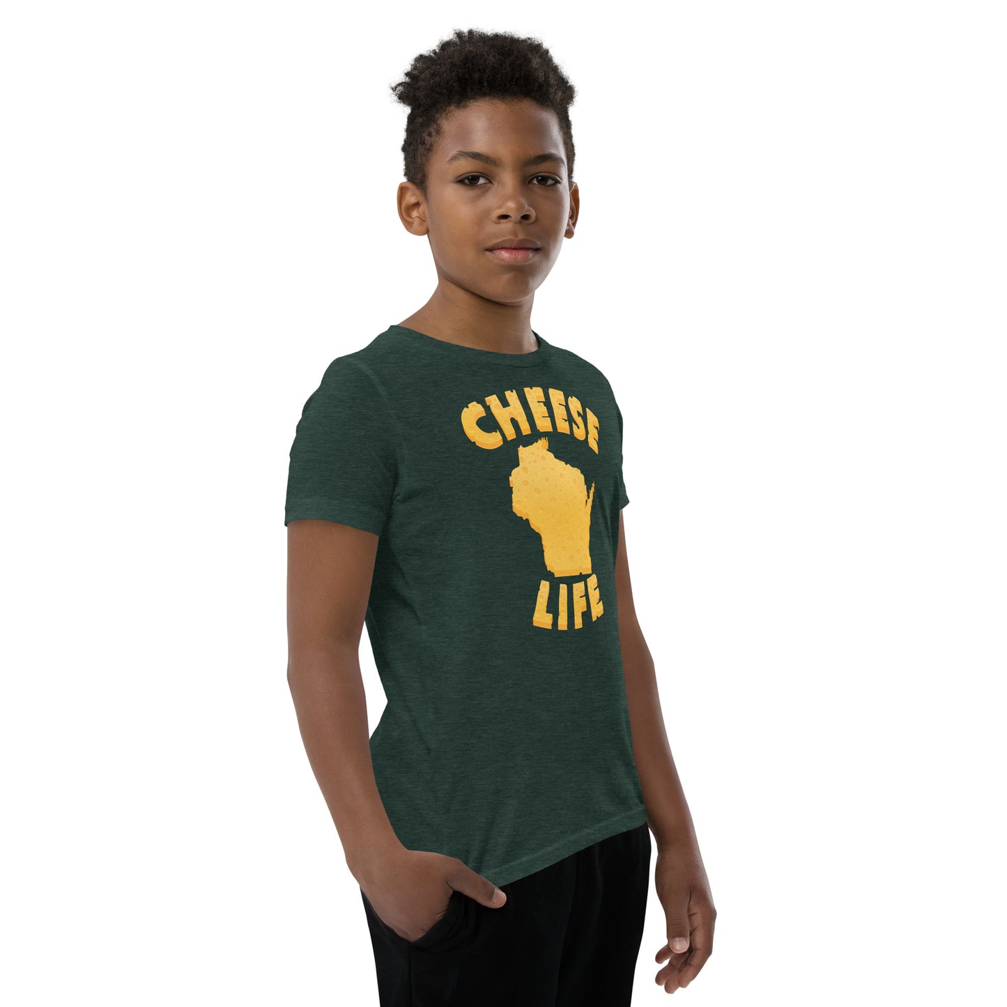 Boys Cheese Life Wisconsin Short Sleeve Tee