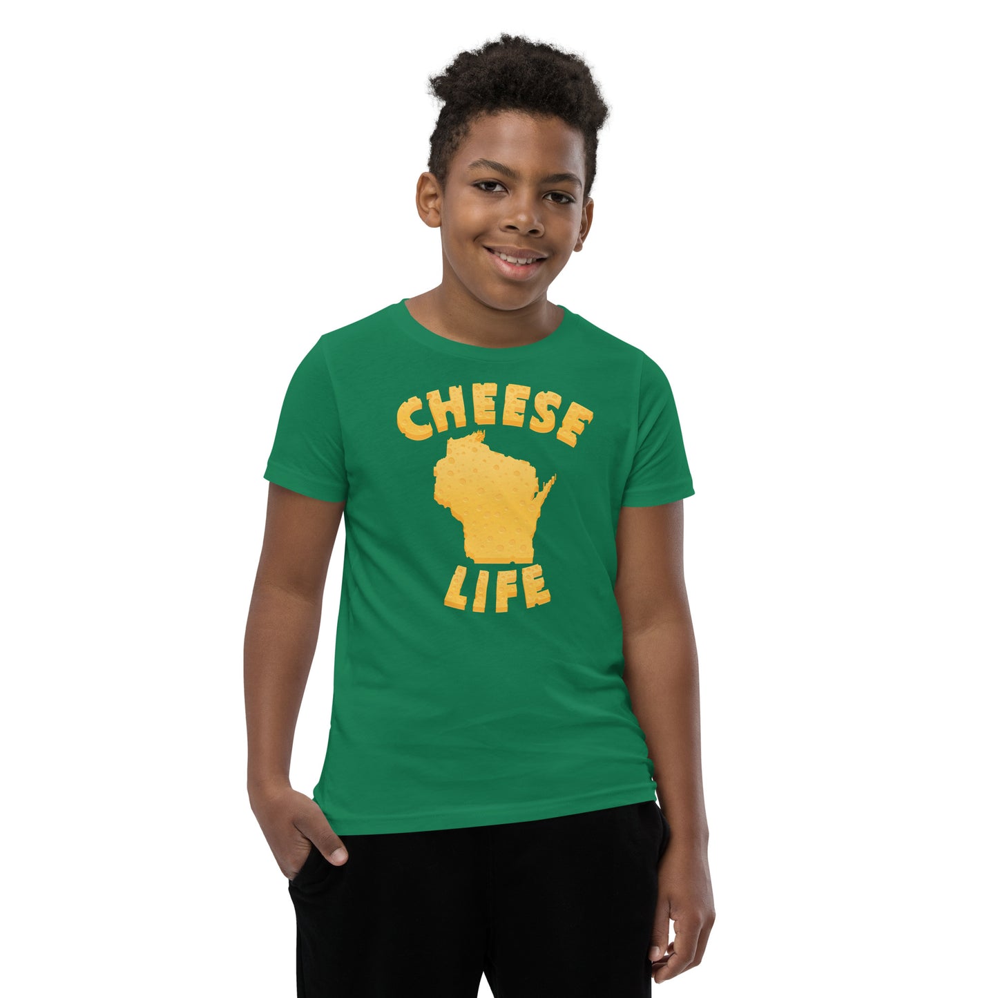 Boys Cheese Life Wisconsin Short Sleeve Tee