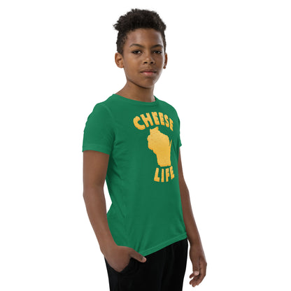 Boys Cheese Life Wisconsin Short Sleeve Tee