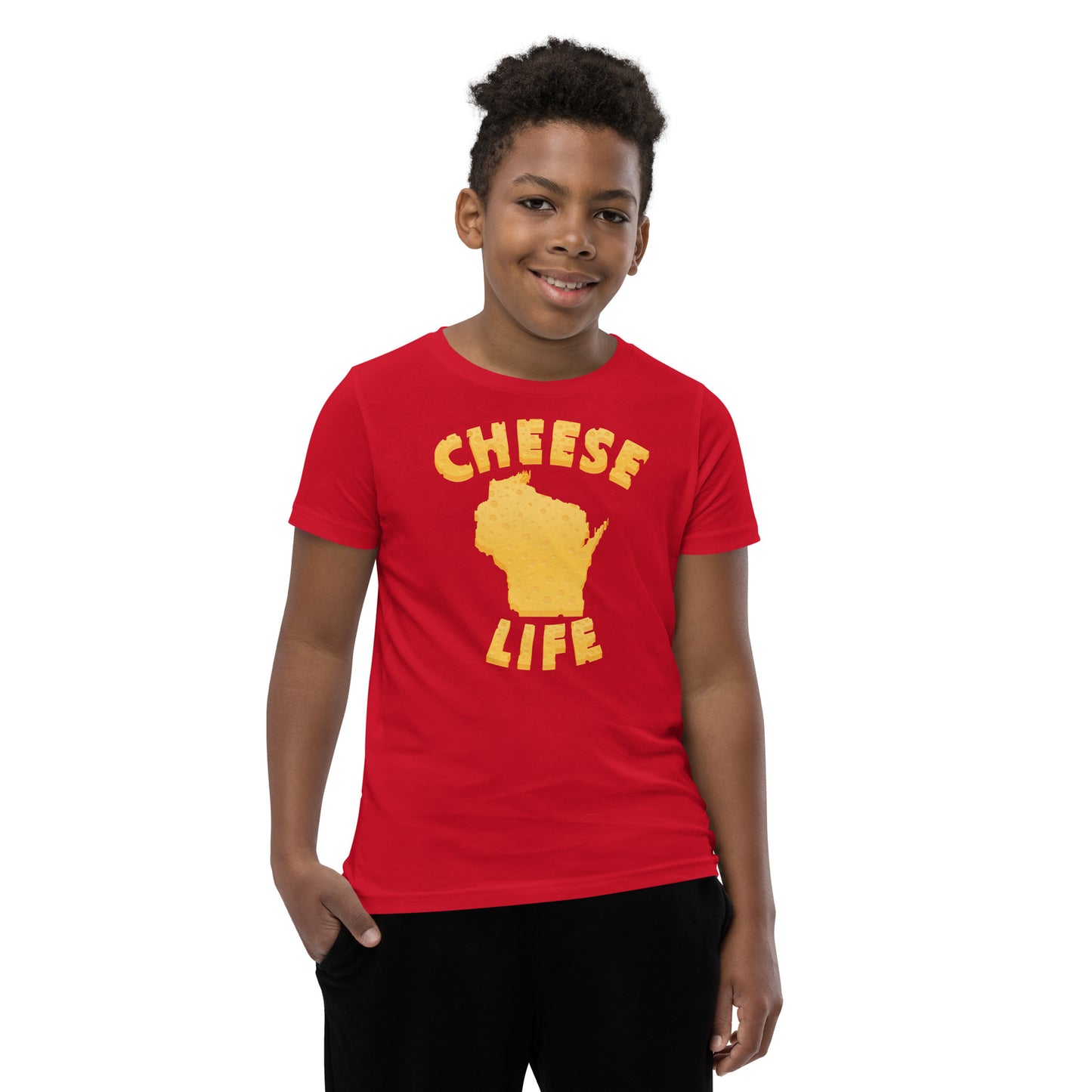 Boys Cheese Life Wisconsin Short Sleeve Tee