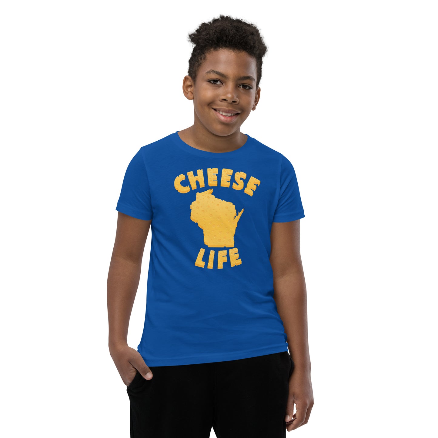 Boys Cheese Life Wisconsin Short Sleeve Tee