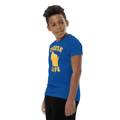 Boys Cheese Life Wisconsin Short Sleeve Tee