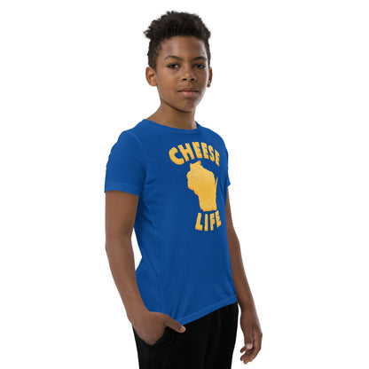 Boys Cheese Life Wisconsin Short Sleeve Tee